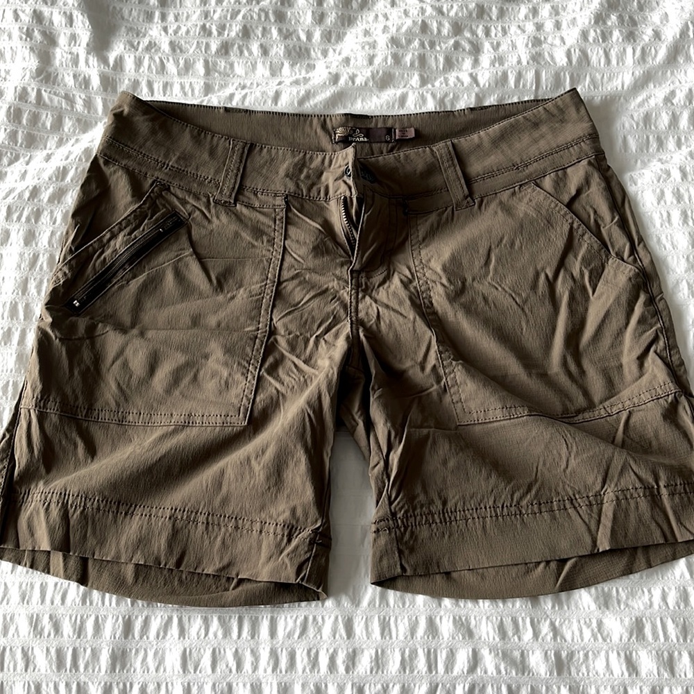 Prana shorts lightweight ripstop size 6 brown